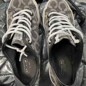Coach Signature Canvas Sneakers — Women’s Size 5 — EUC